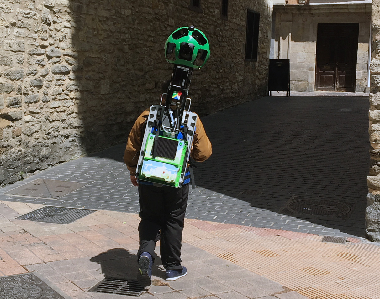 La mochila de Google Maps recorre Vitoria-Gasteiz