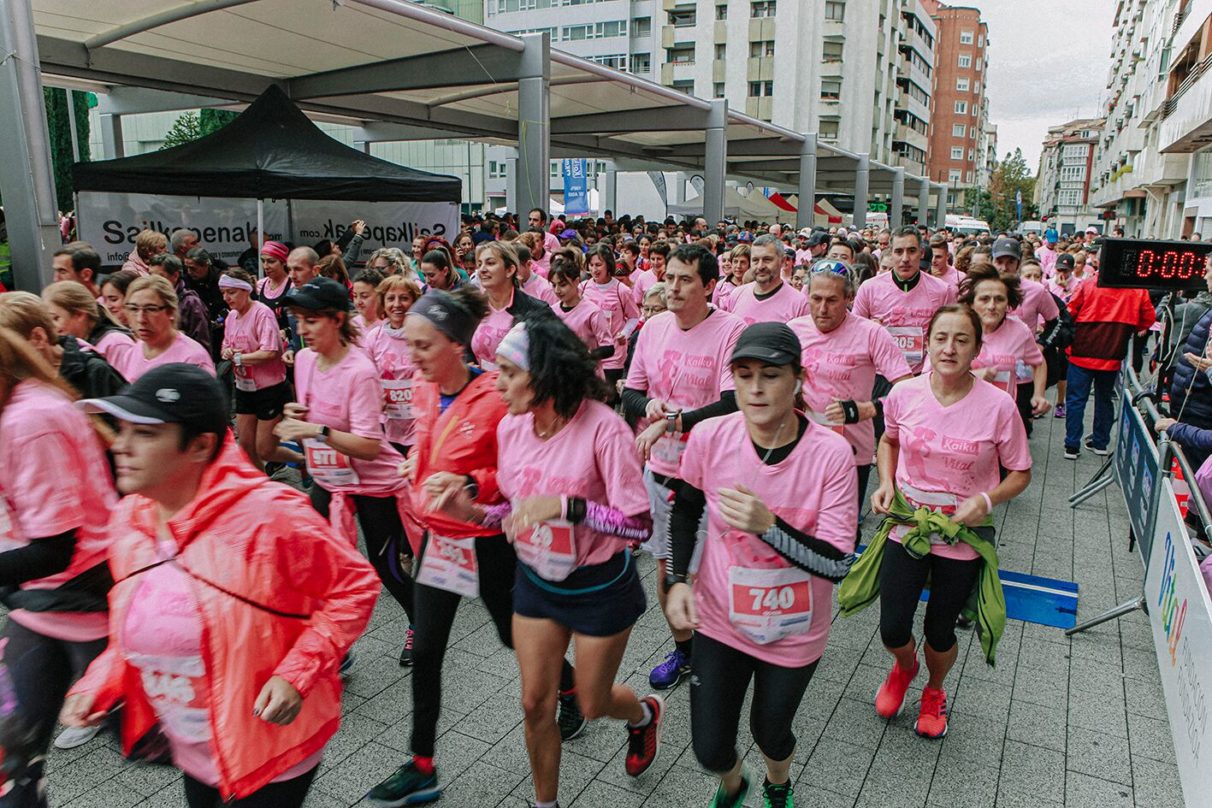 5 kilómetros rosas de solidaridad para combatir el cáncer de mama - Gasteiz  Hoy