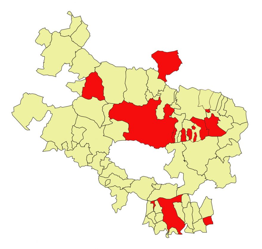 municipios de alava zona roja