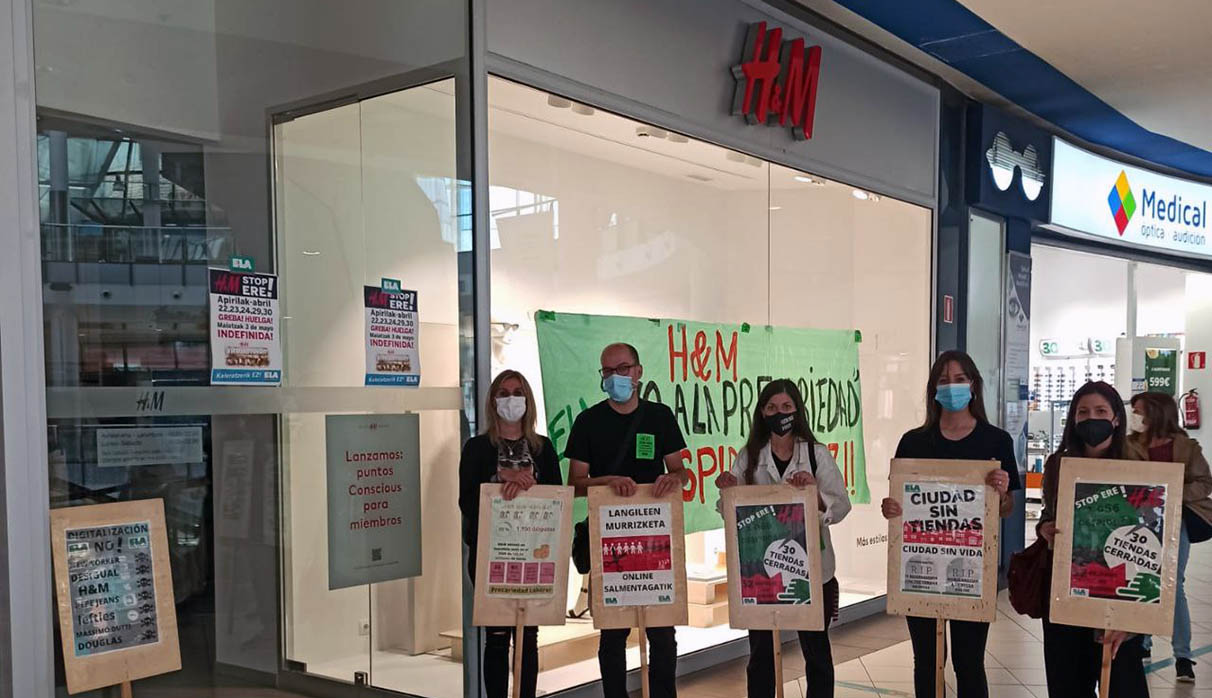 Huelga indefinida contra los despidos en H&M - Gasteiz Hoy