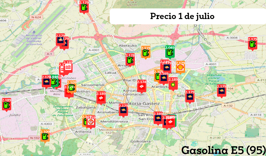 Cuál es la gasolinera más barata de Vitoria-Gasteiz y Álava?