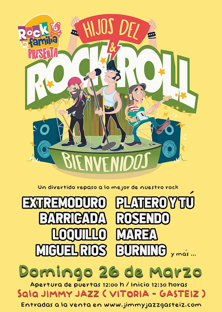 Rock en Familia: Hijos del Rock & Roll ENTRADAS AGOTADAS - Gasteiz Hoy
