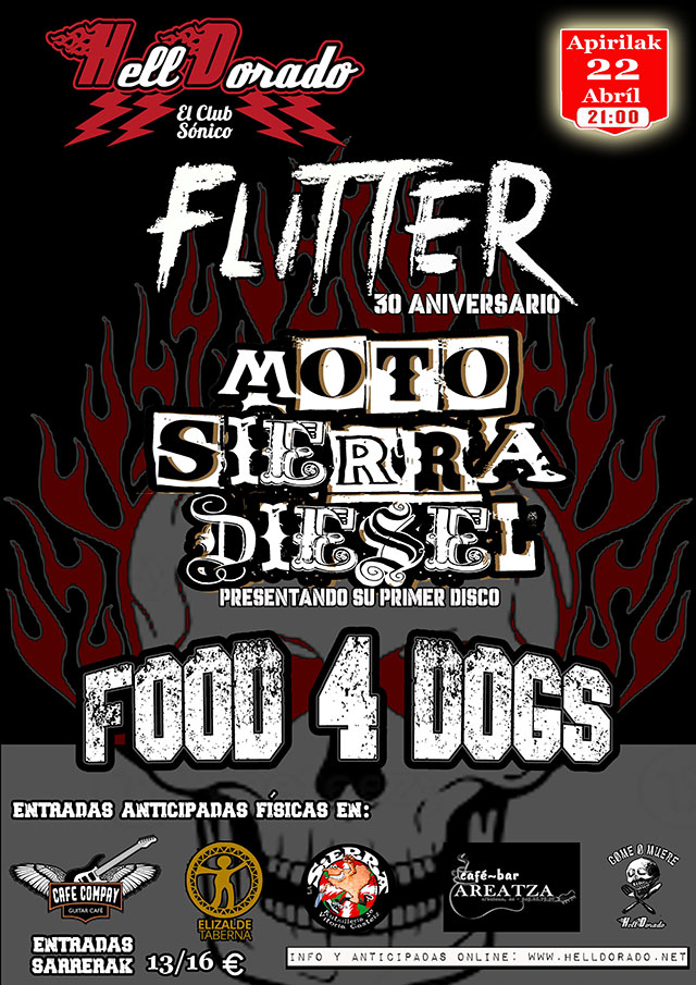 Flitter + Motosierra Diesel + Food4dogs - Gasteiz Hoy